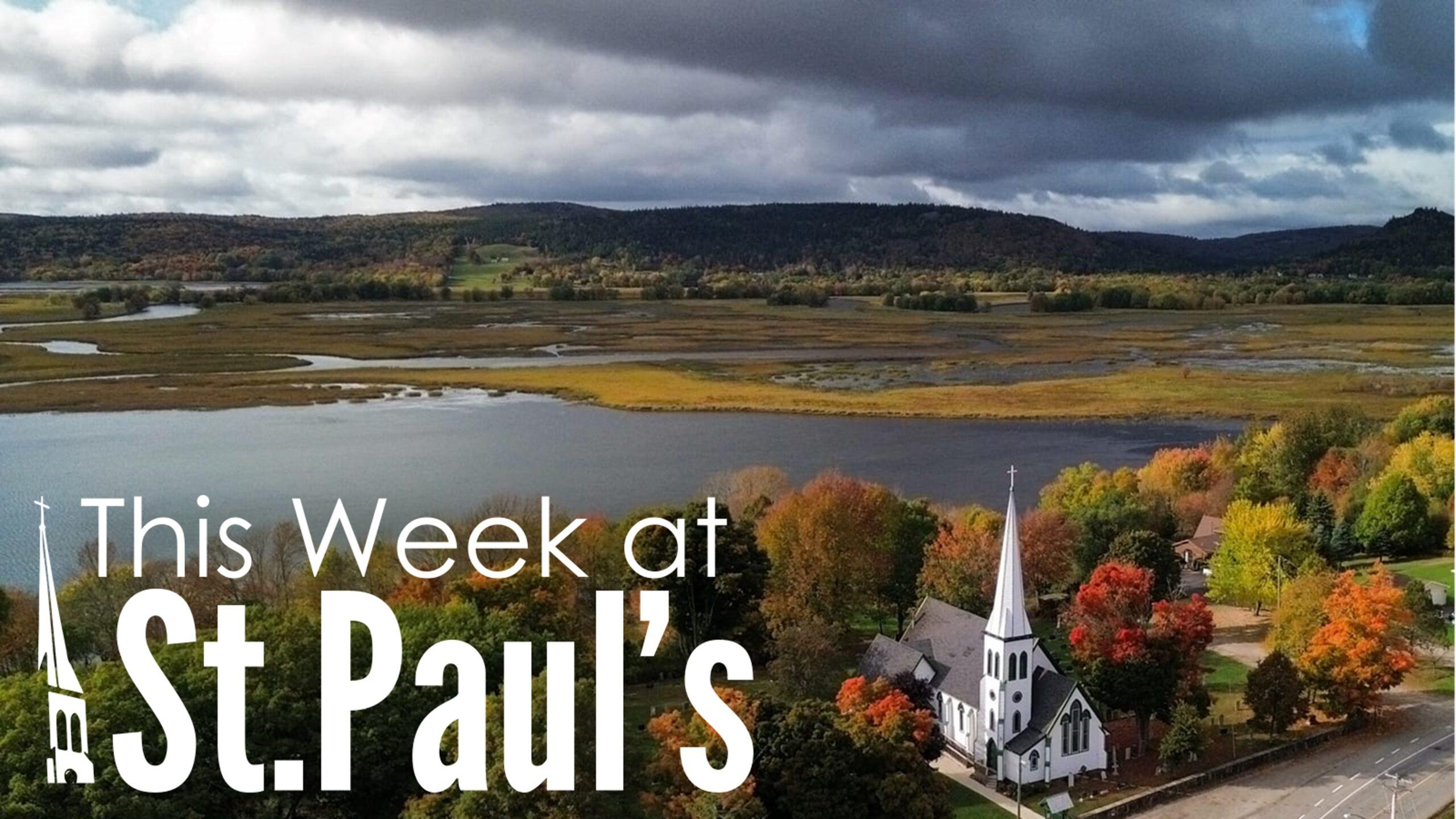 This Week at St. Paul’s (Nov. 4th-10th)