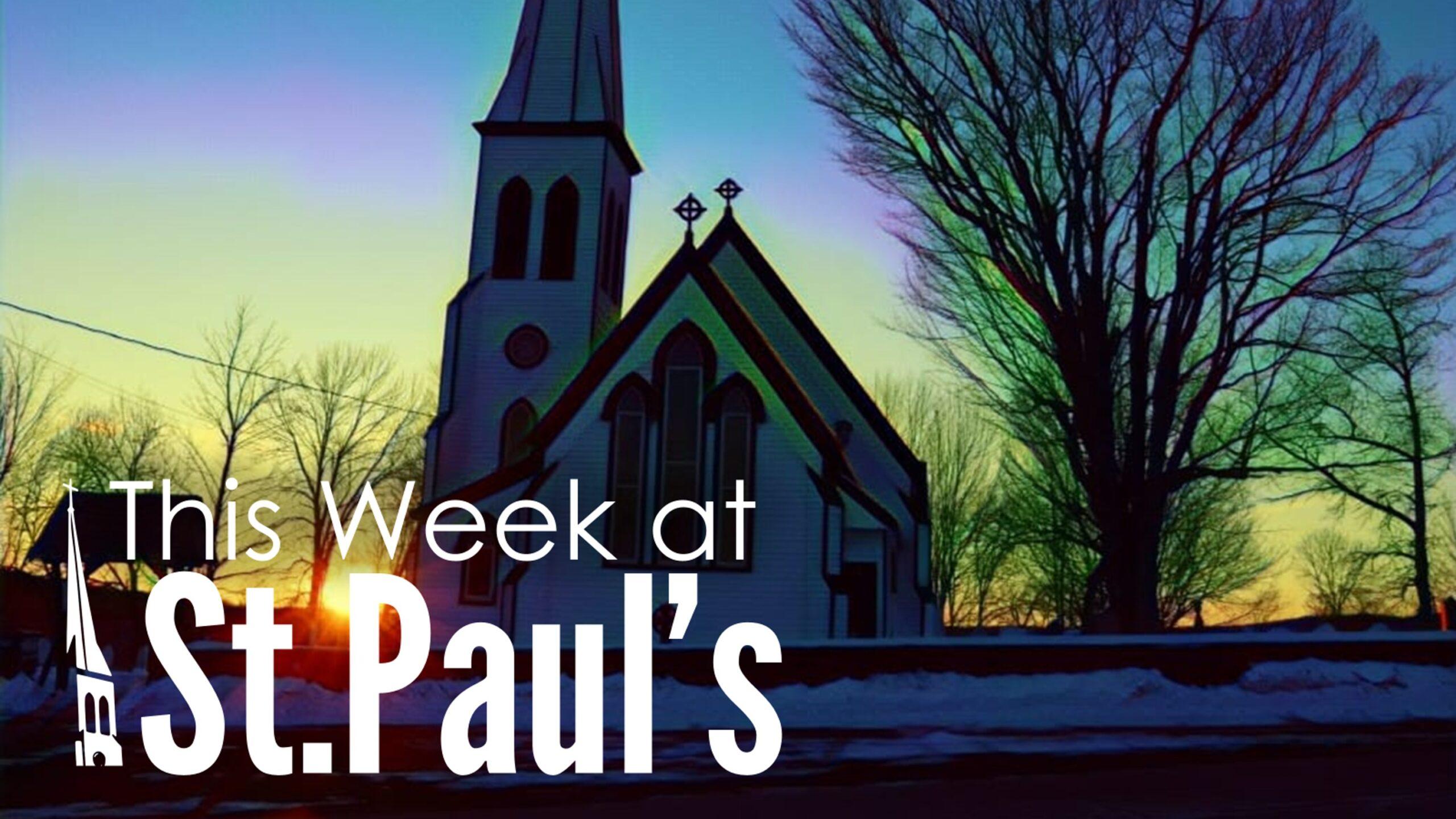 This Week at St. Paul’s (Dec. 2-8)