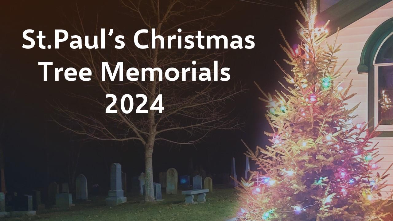 2024 St. Paul’s Christmas Memorials