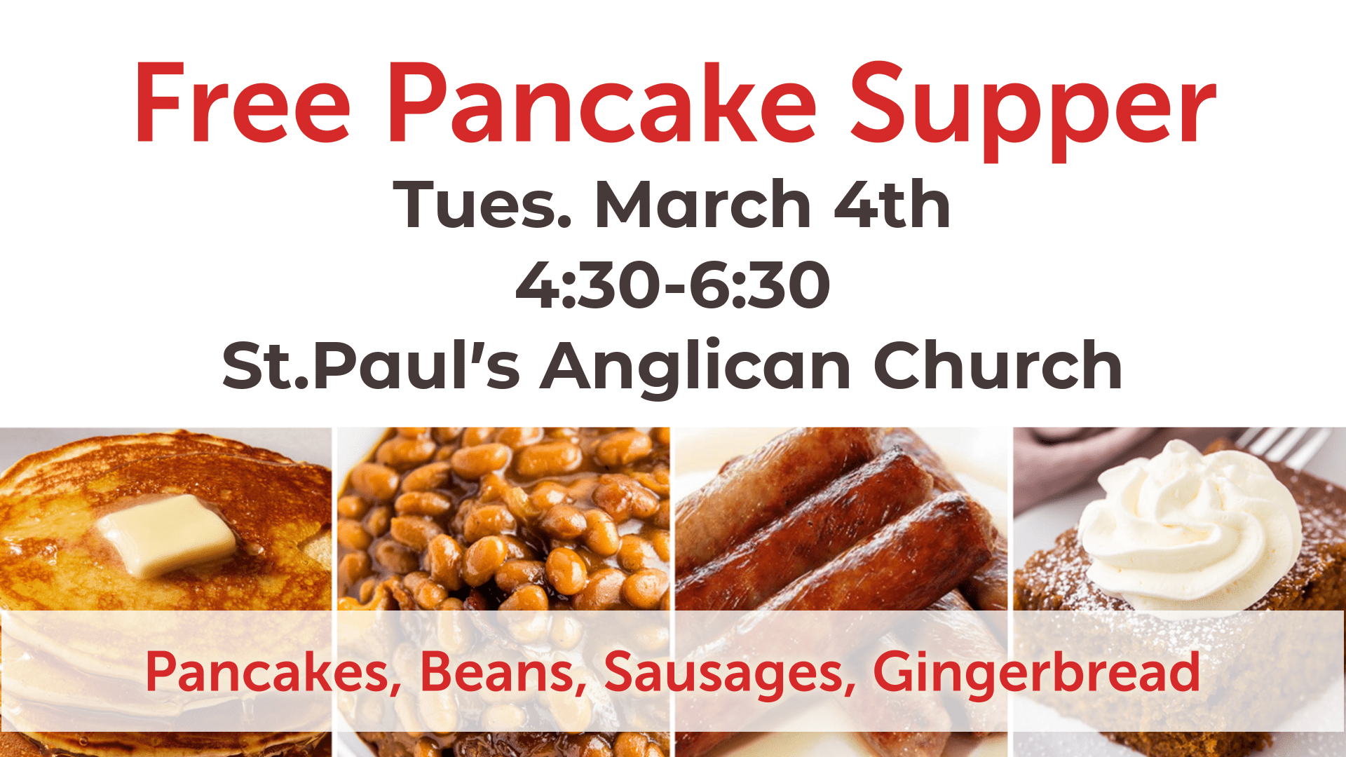 Free Pancake Tuesday Supper