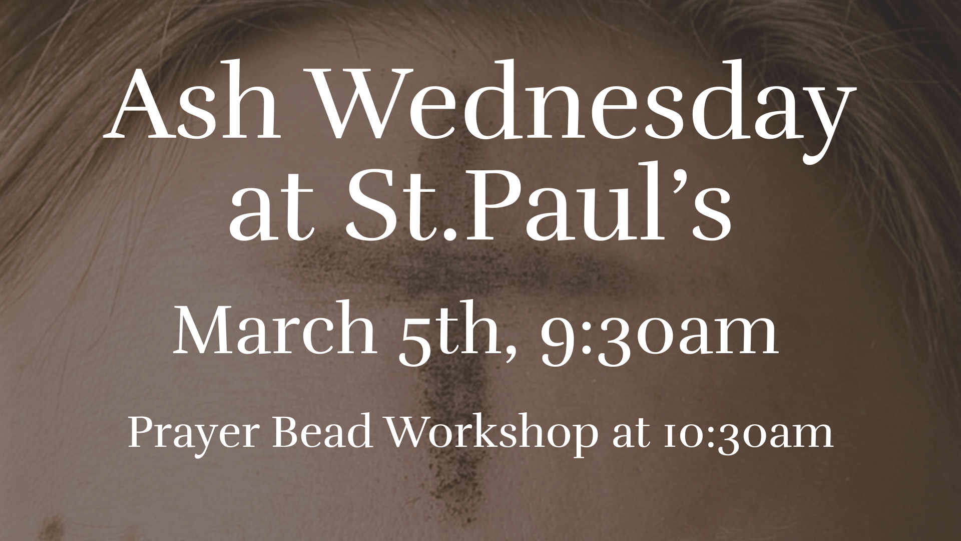 Ash Wednesday Service